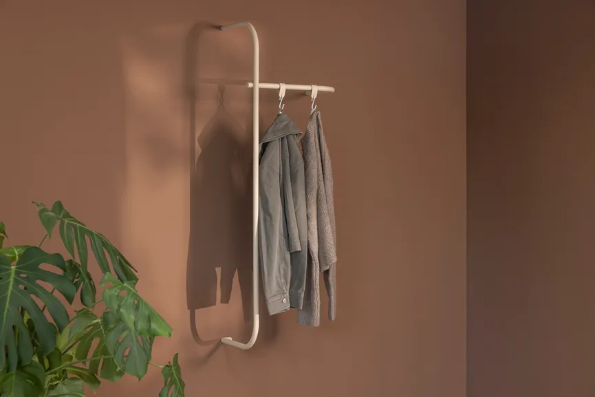 Wandgarderobe detail