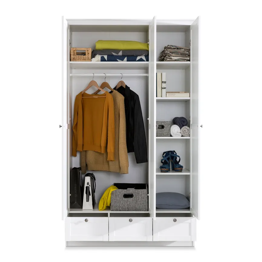 Drehtürenschrank 3-trg. detail