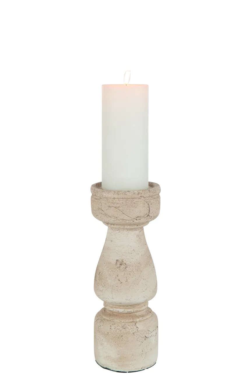 Kerzenhalter L beige detail