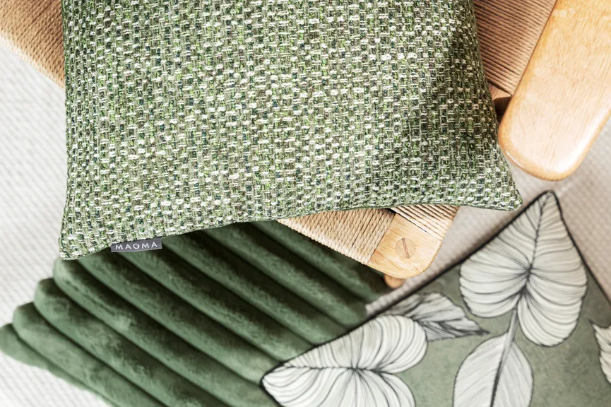 Kissenhülle Dillon grün milieu