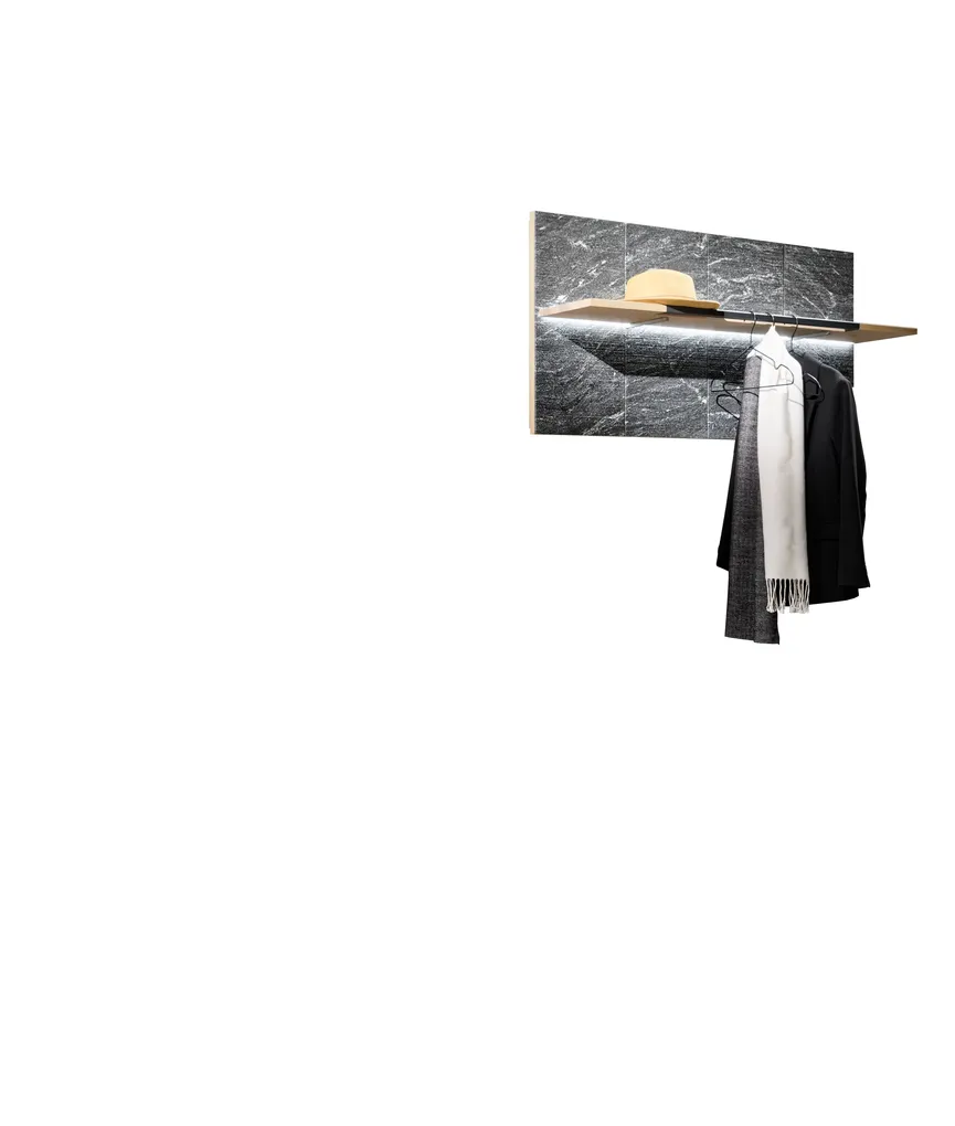 Wandgarderobe inkl.Beleuchtung hauptaufnahme
