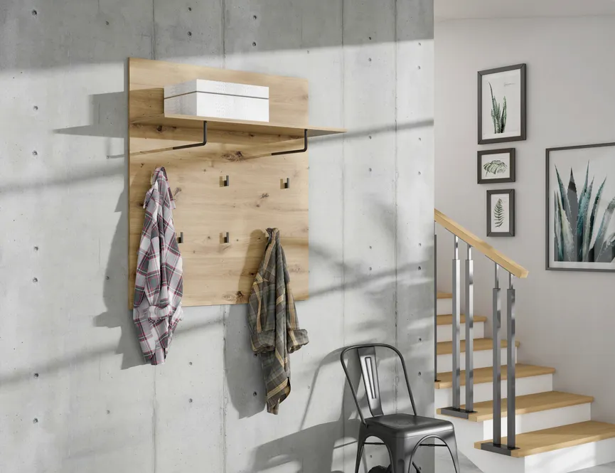 Garderobenpaneel detail