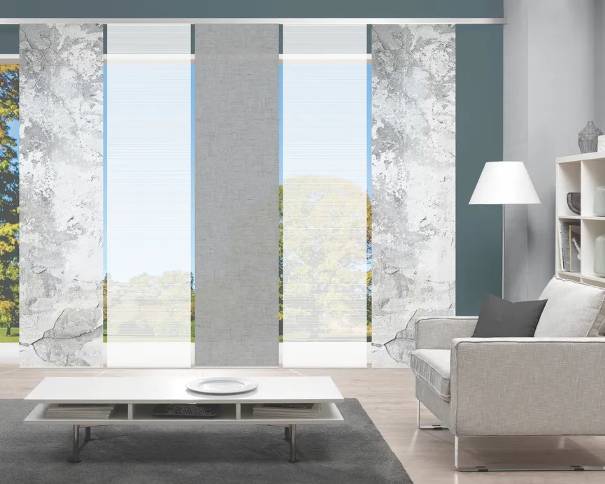 Schiebewand 5-er Set Ragul milieu