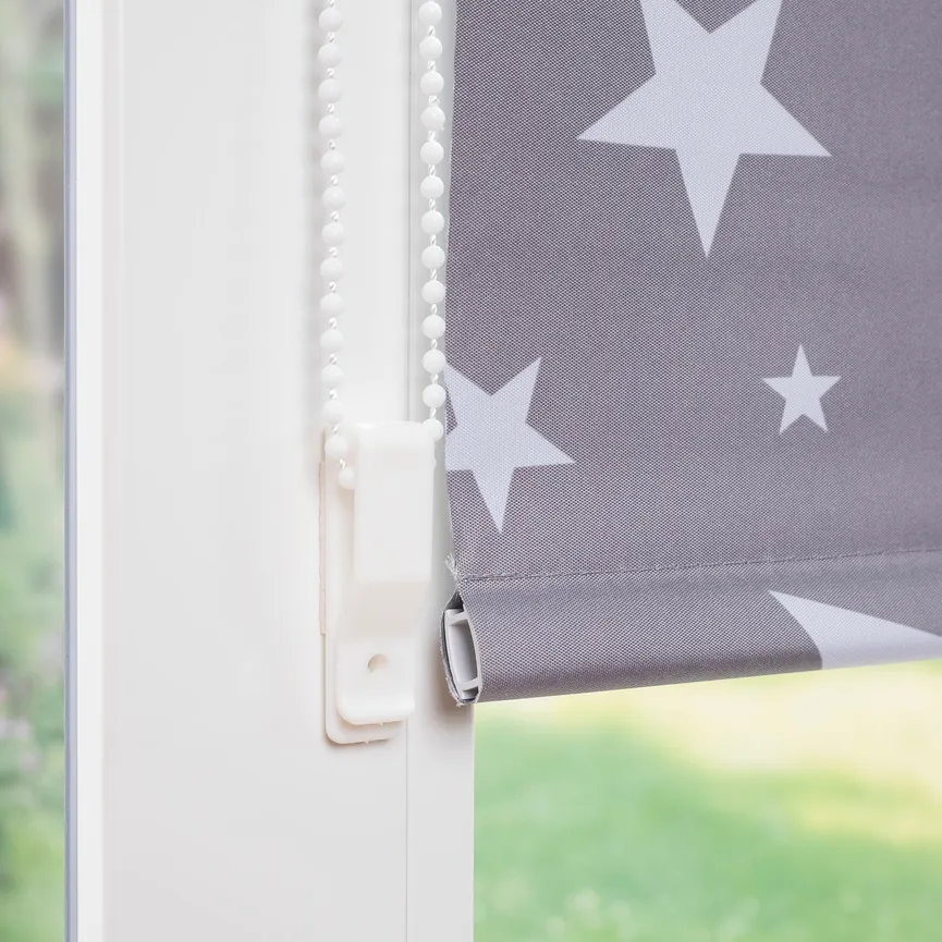 Klemmfixrollo Sterne VD detail
