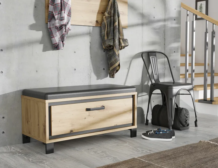 Garderobenbank detail