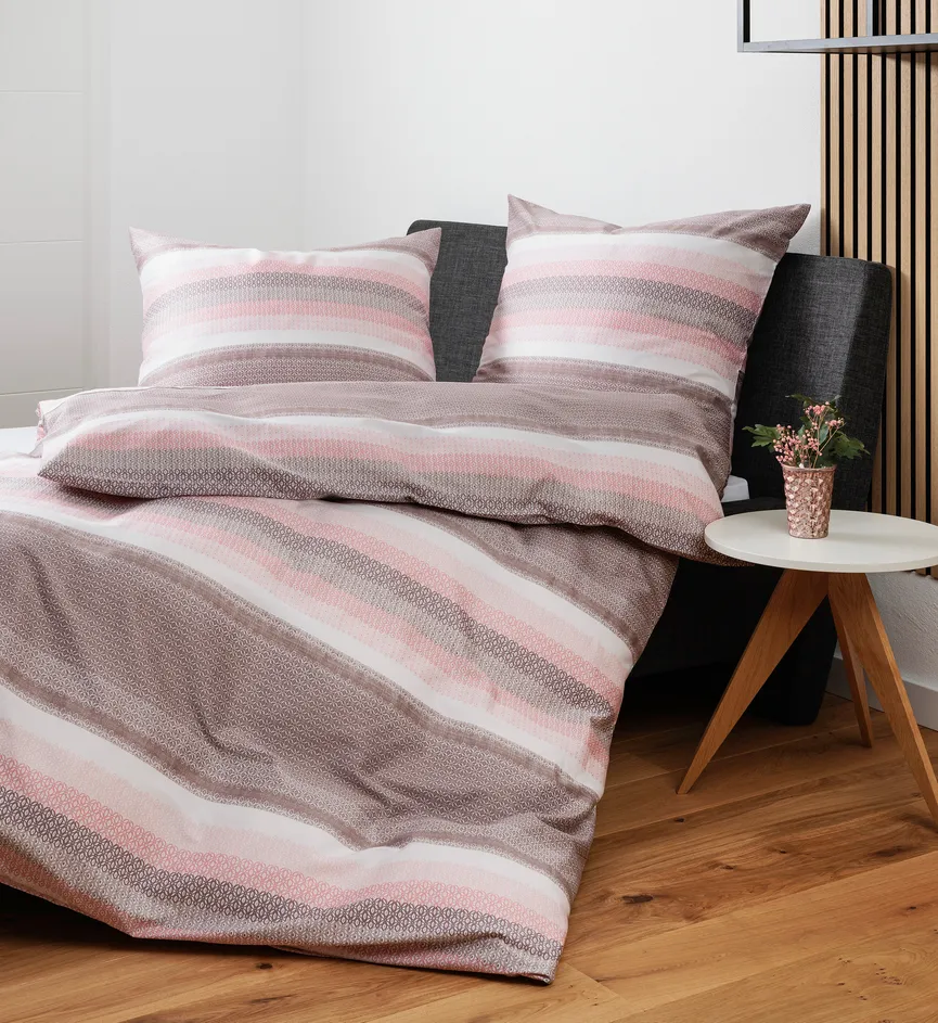 Satin-Bettw. Palermo 135x200 milieu