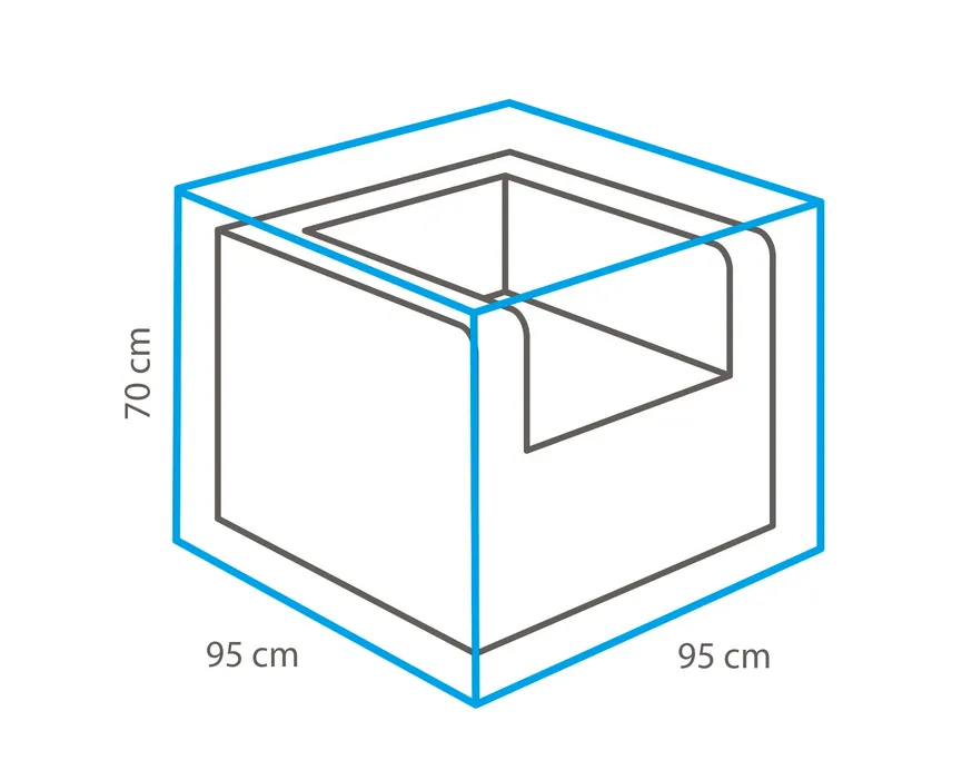 Schutzhülle 95x70x95 detail
