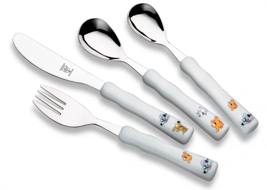 Kinderbesteck Happy Dogs 4 tlg hauptaufnahme