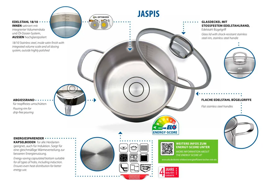 Topfset Jaspis 5-tlg. detail
