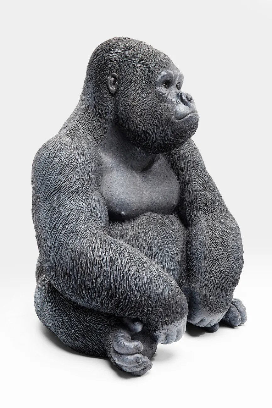 Figur "Monkey" Gorilla schwarz detail