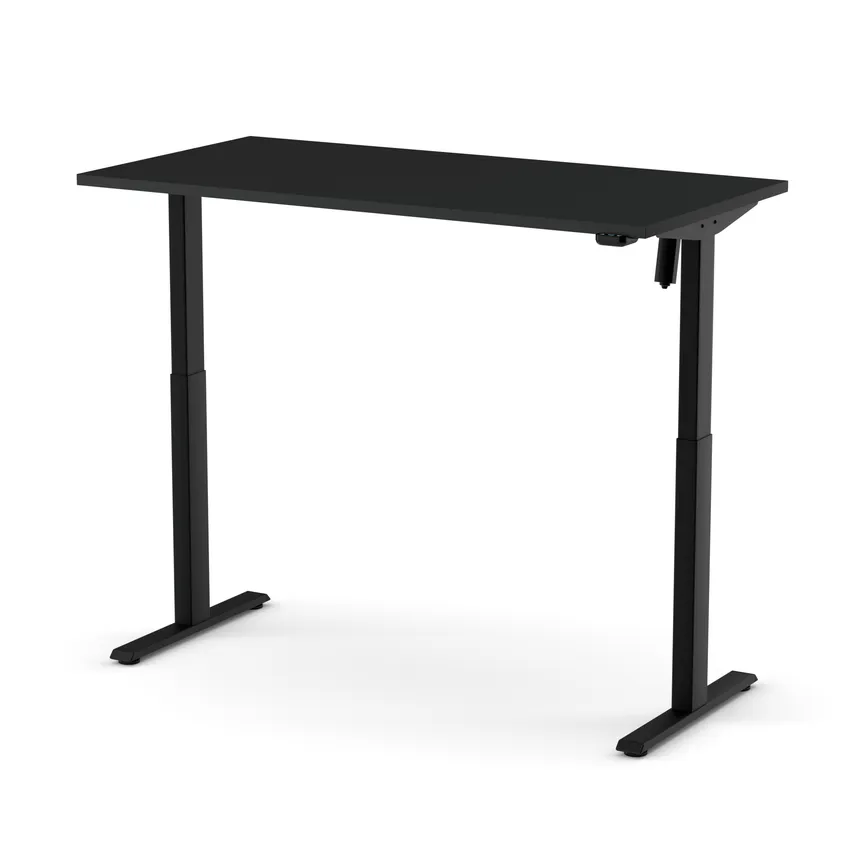 Schreibtisch schwarz detail