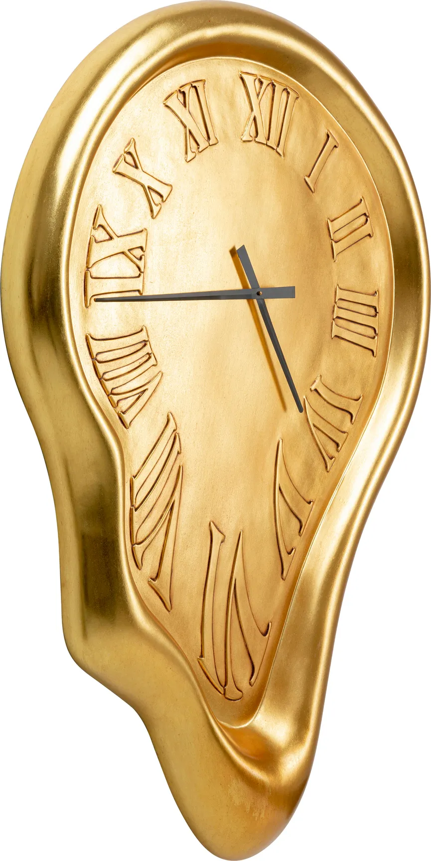 Quarzwanduhr "Big Drop Gold" detail