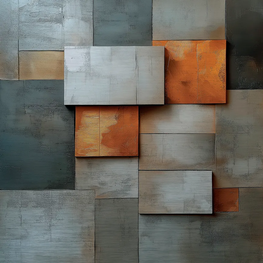 Wandbild "Copper Abstract II" hauptaufnahme