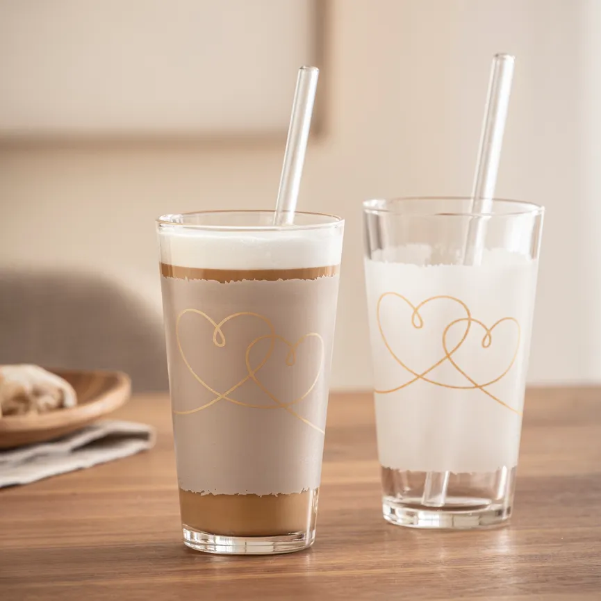 Latte Macchiato Set "Heart" milieu