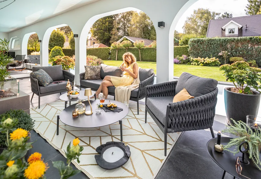 Sofa Set 5tlg. milieu