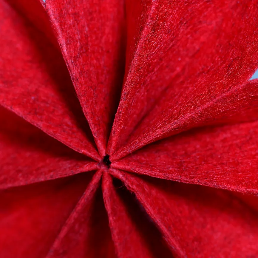 Hänger "Stern" rot detail