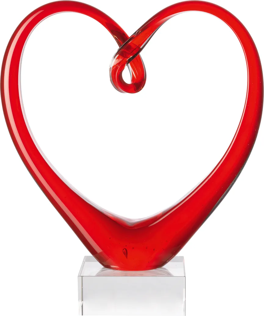 Skulptur "Heart" rot hauptaufnahme