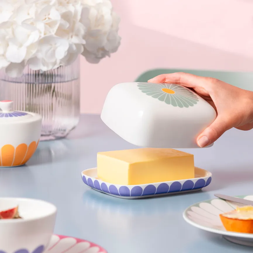 Butterdose "Fleur" couleur milieu
