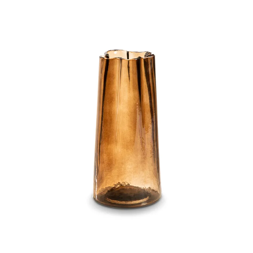 Vase "Wellen" braun grau hauptaufnahme