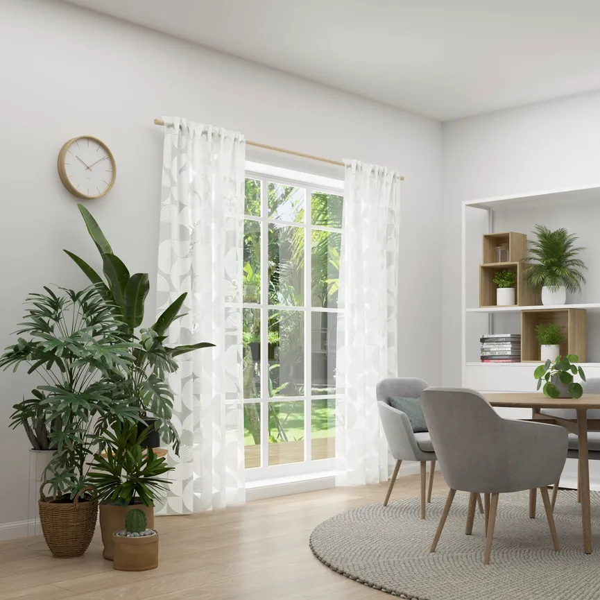 Dekoschal Circle m. Kombiband milieu