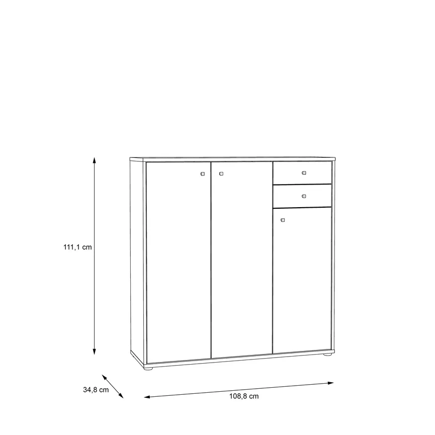 Kommode 3T/2S detail
