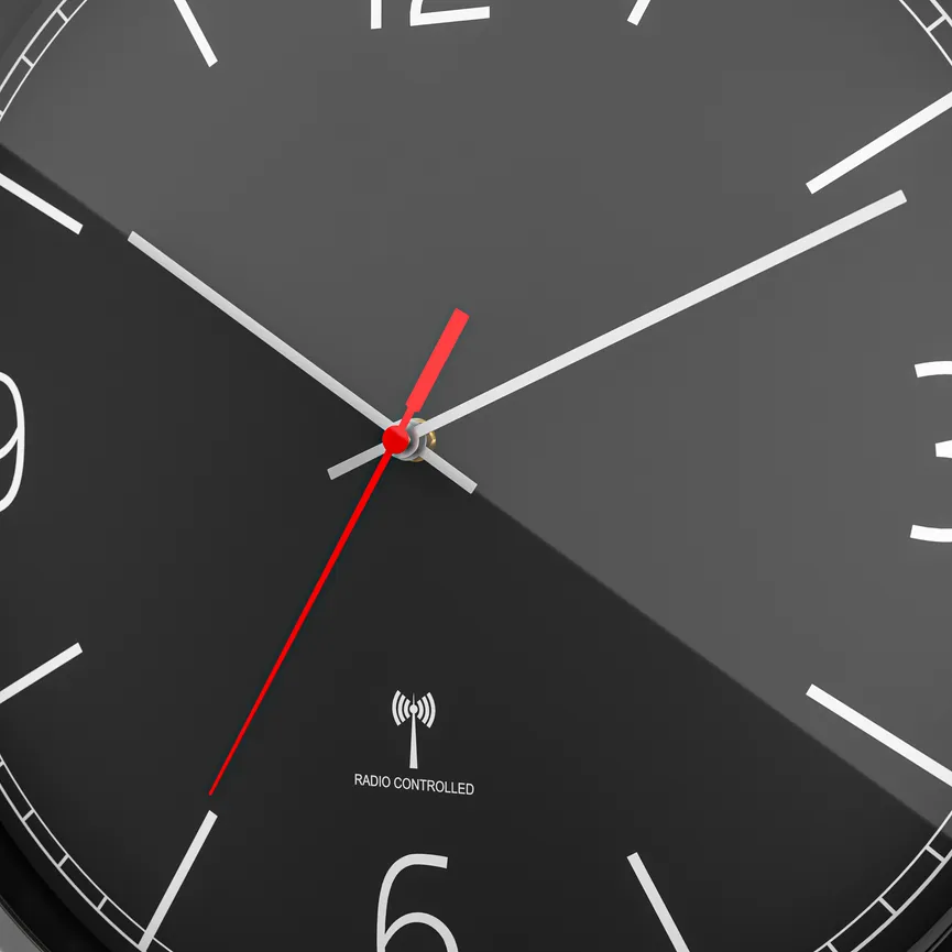 Funk-Wanduhr detail