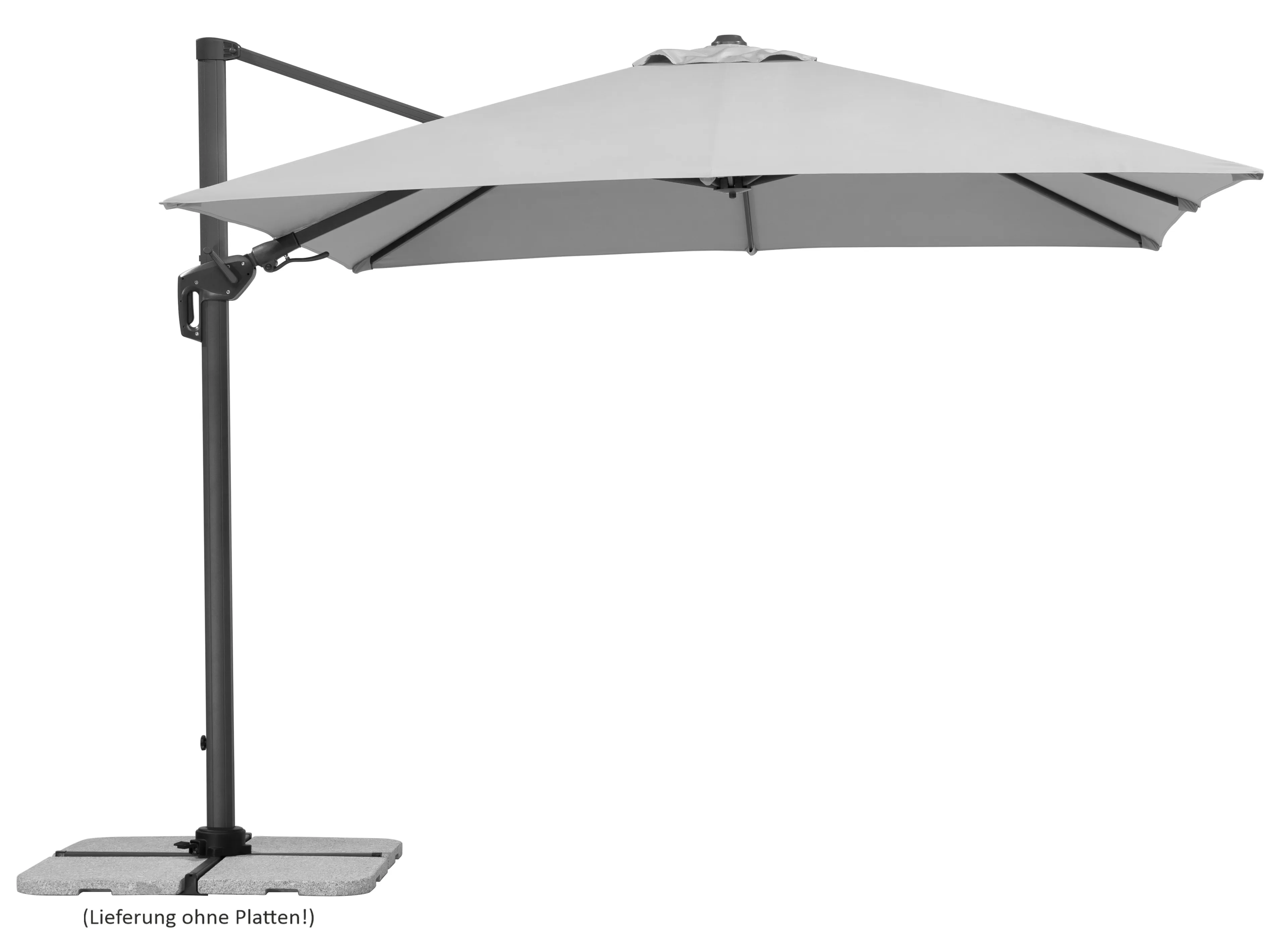 Pendelschirm Rhodos Twist 300 x 300 cm