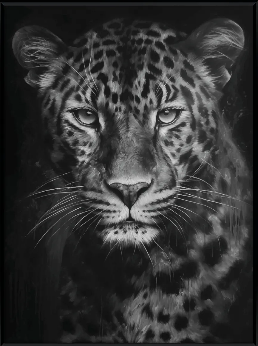 Wandbild "Amazing Leopard" detail
