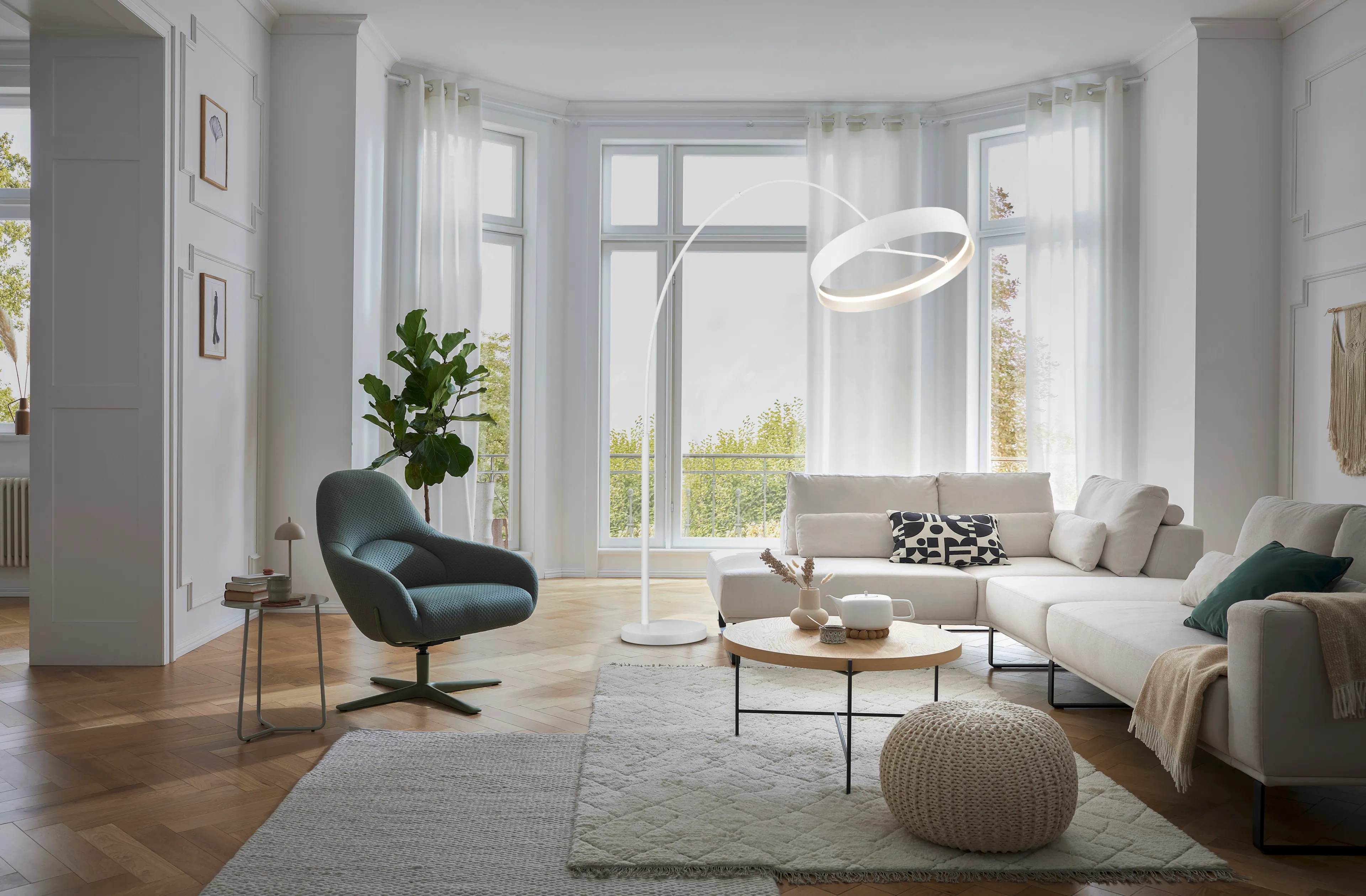 LED-Stehlampe Loop
