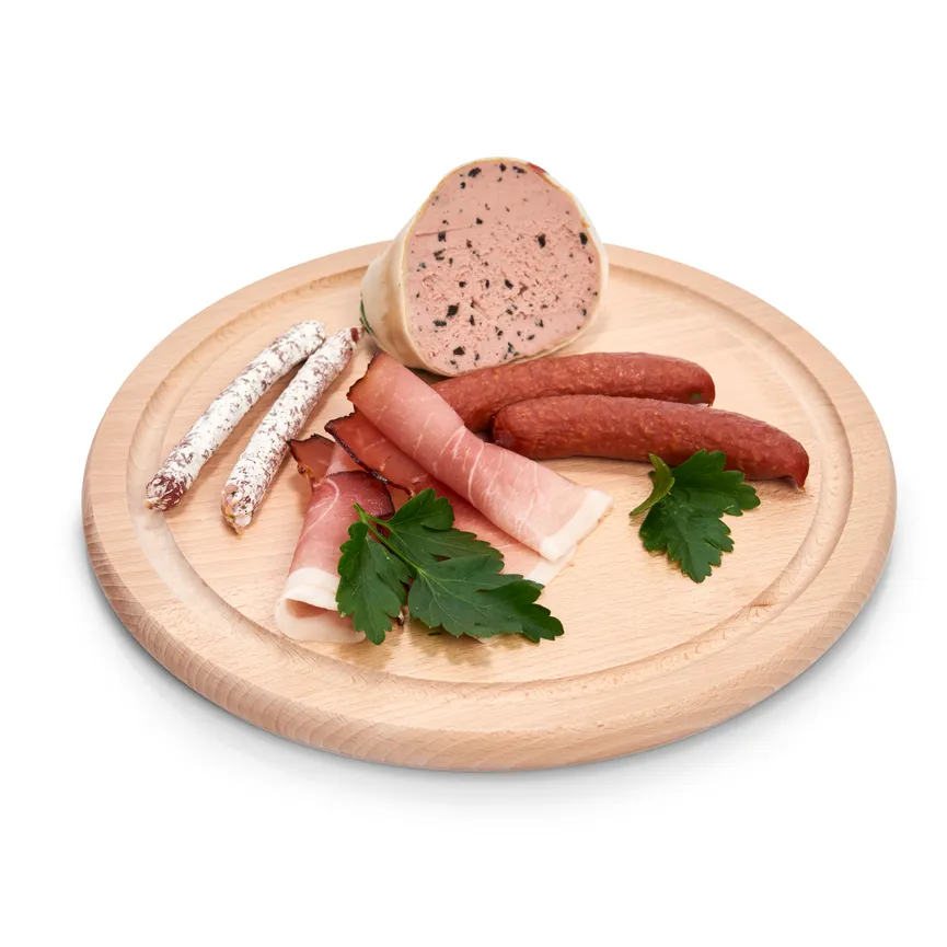 Steakteller Buche 25x1,5 cm detail