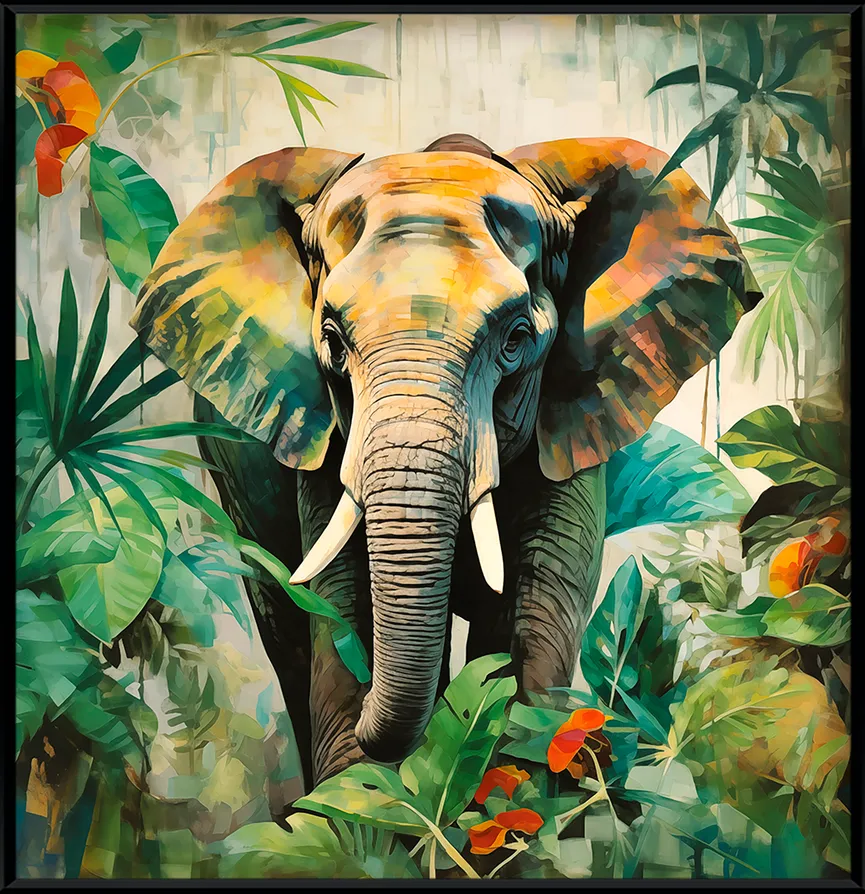 Wandbild "Jungle Elephant" hauptaufnahme