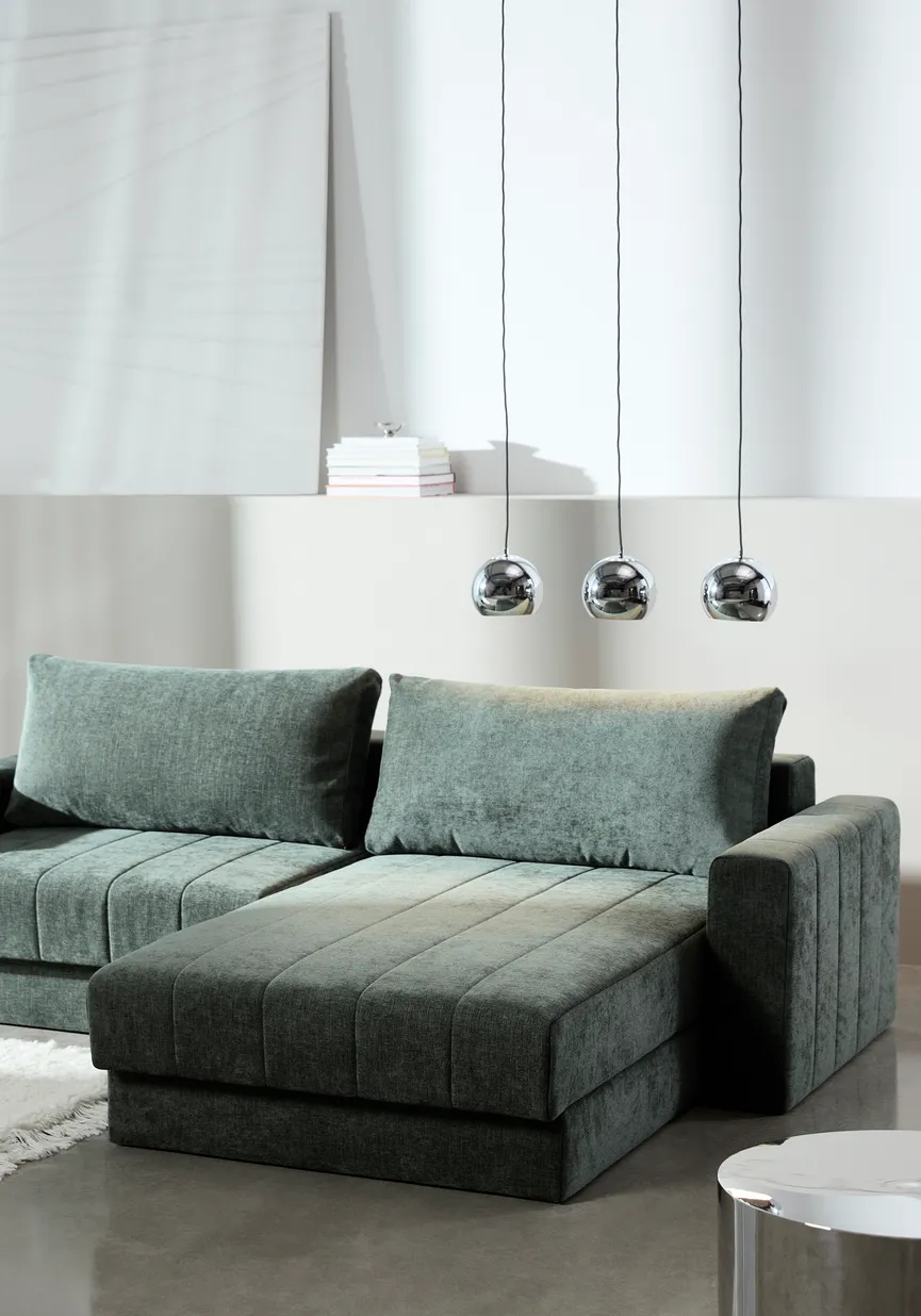 Schlafsofa Lounger + Armlehnen detail