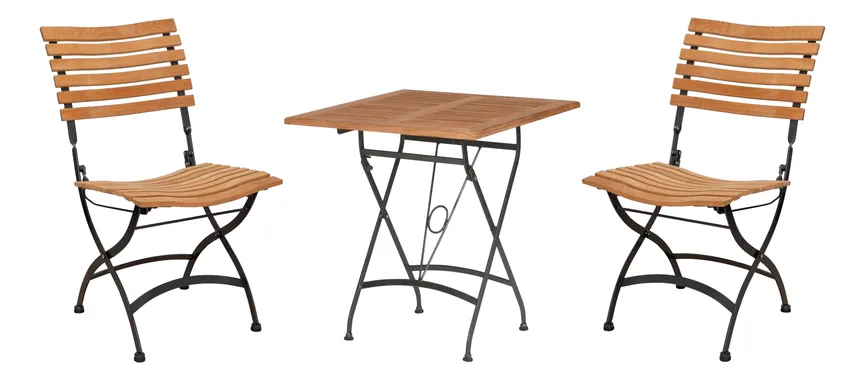 ** Diningset Teak klapp. 70x70 hauptaufnahme