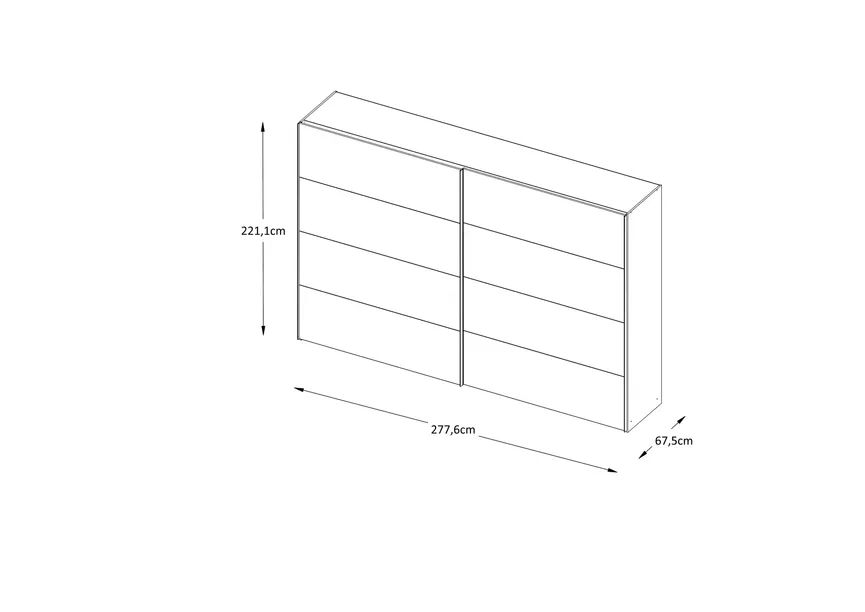 Schwebetürenschrank detail