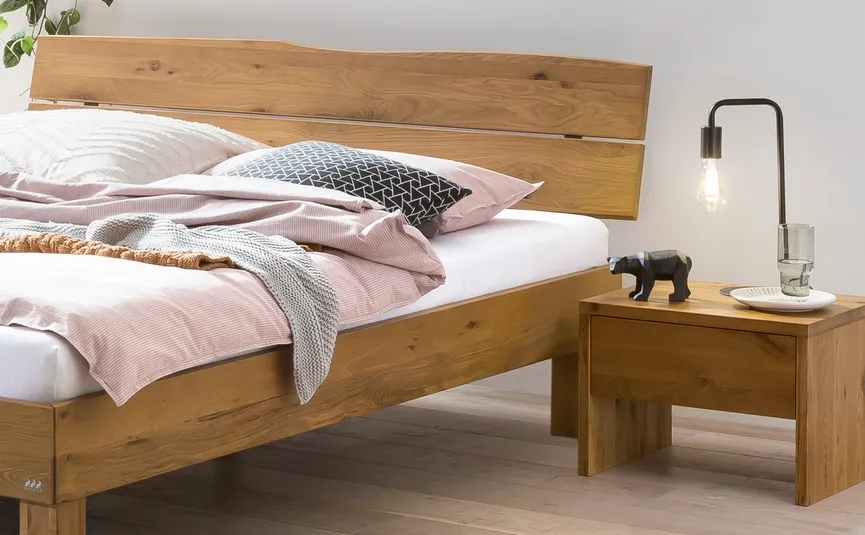 Massivholzbett 140x200 cm detail