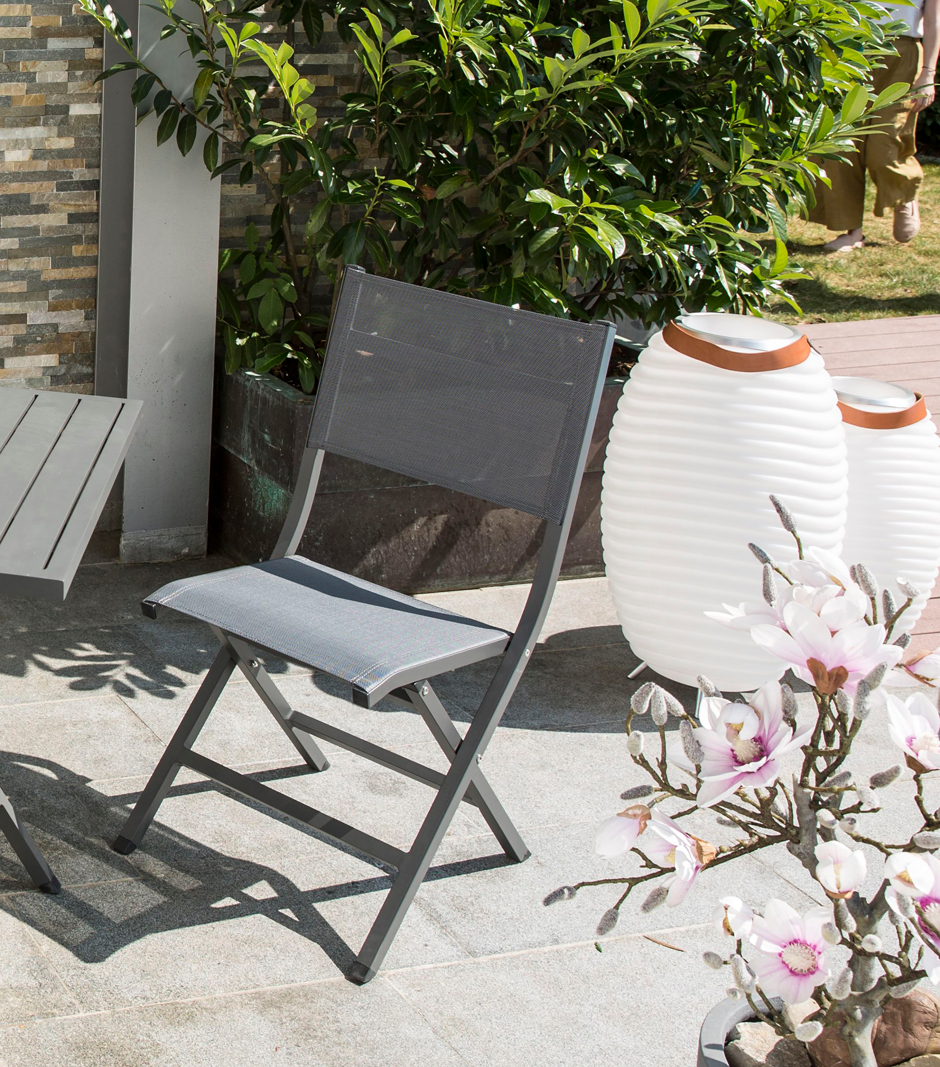 Balkonset Anthrazit detail