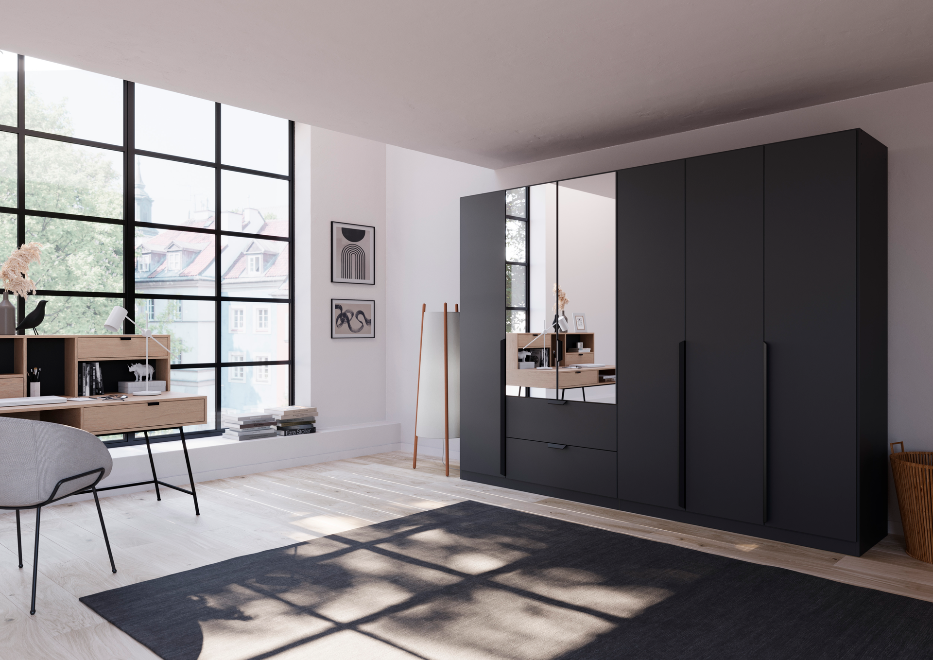 Drehtürenschrank 6-trg. milieu