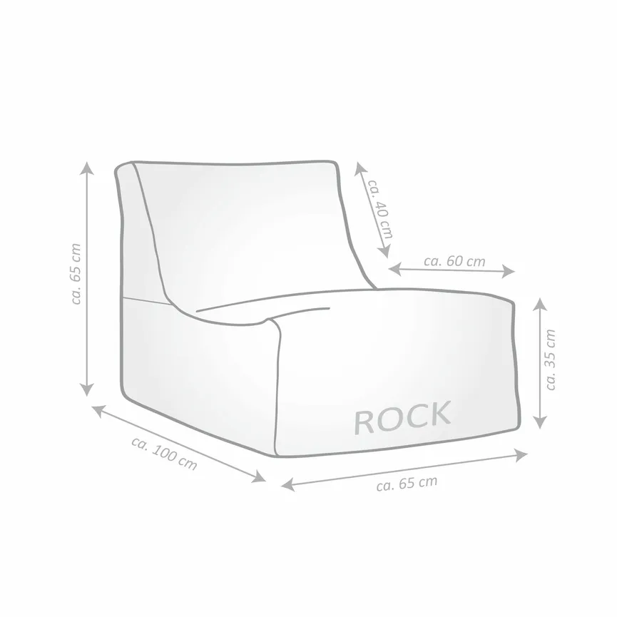 Sitzsack Rock Shara detail
