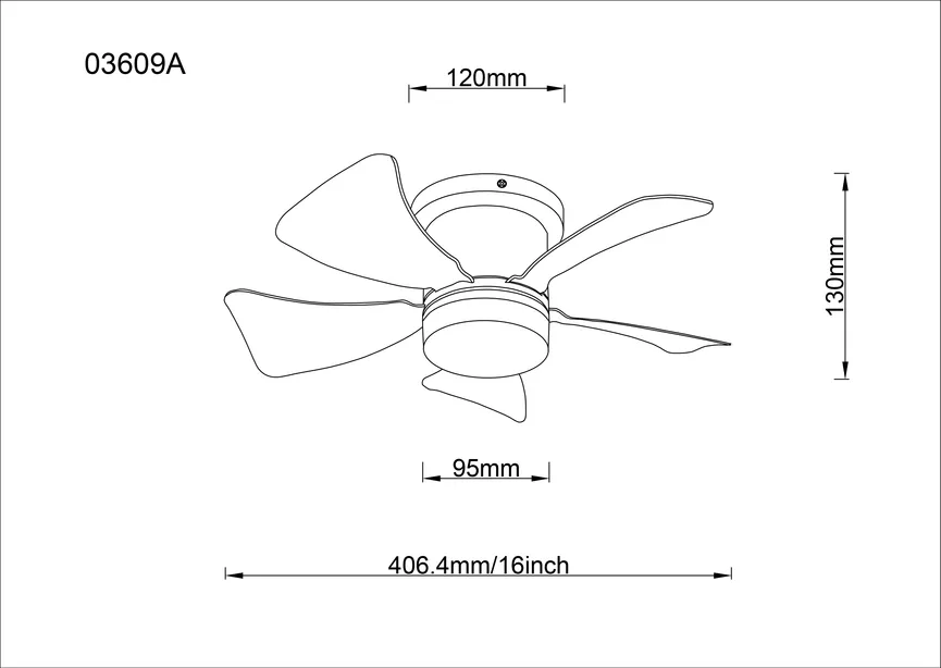 Deckenventilator "Hines" detail
