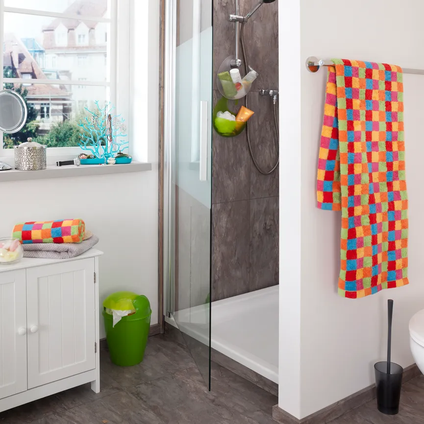 Duschtuch LIFESTYLE Karo milieu