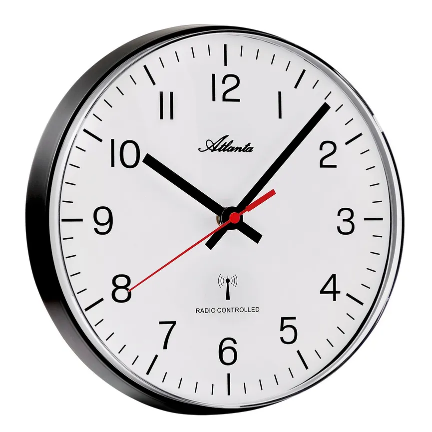 Funk-Wanduhr "Clear Line" material_farbe