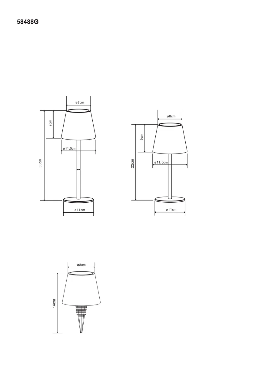 Akku-Tischleuchte "Vannie I" detail