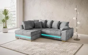 Ecksofa mit LED-Beleuchtung