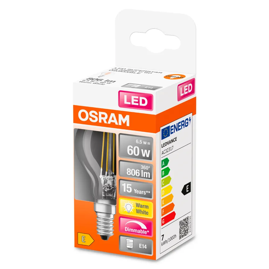 E14/5,5 Watt LED Birne dimmbar detail