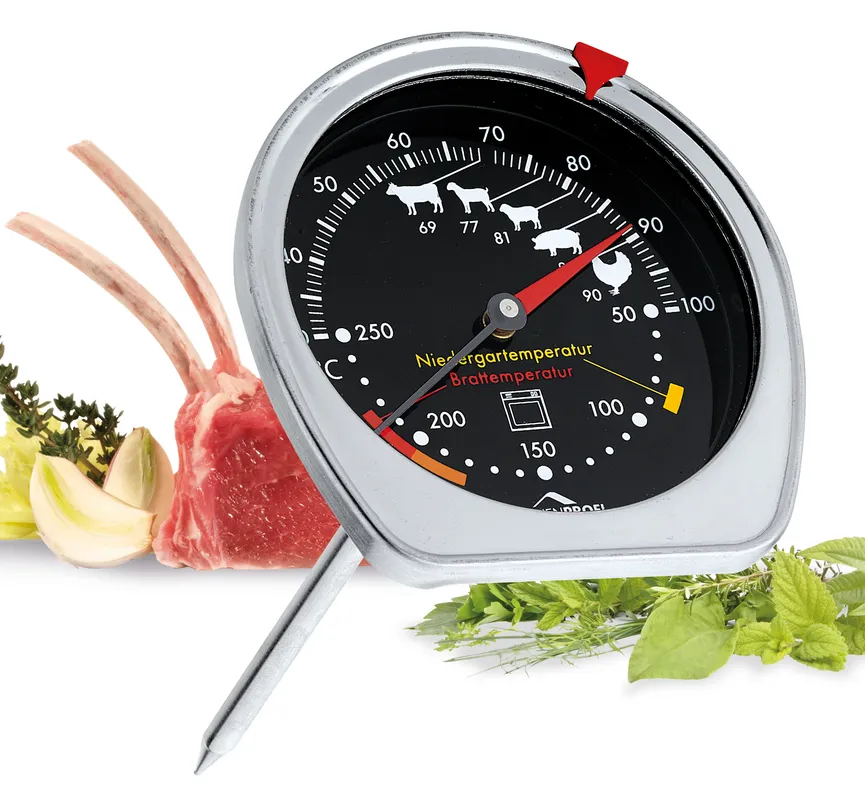 Braten-/Ofenthermometer schwar detail