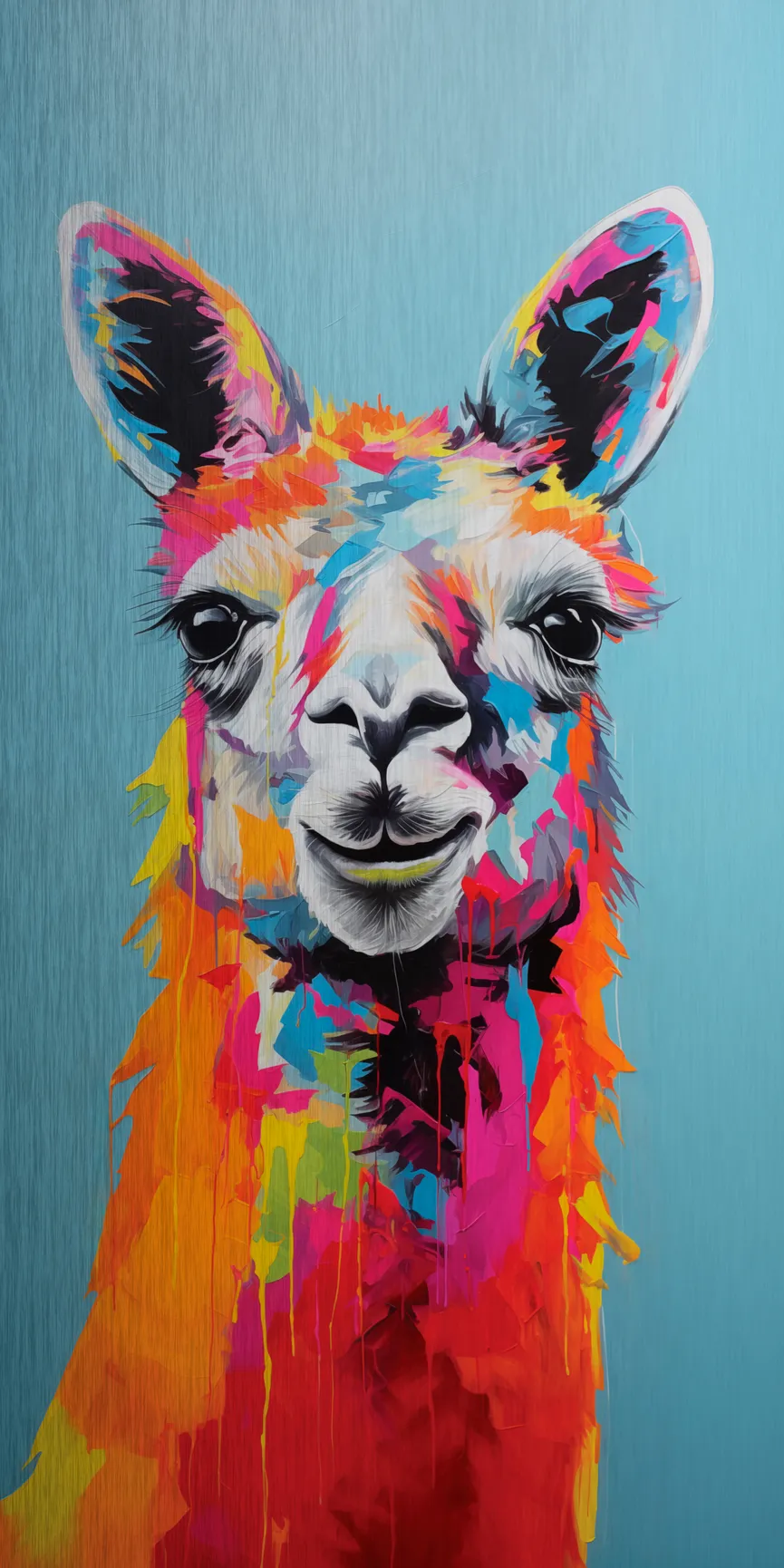 Wandbild "Coloured Llama I" hauptaufnahme