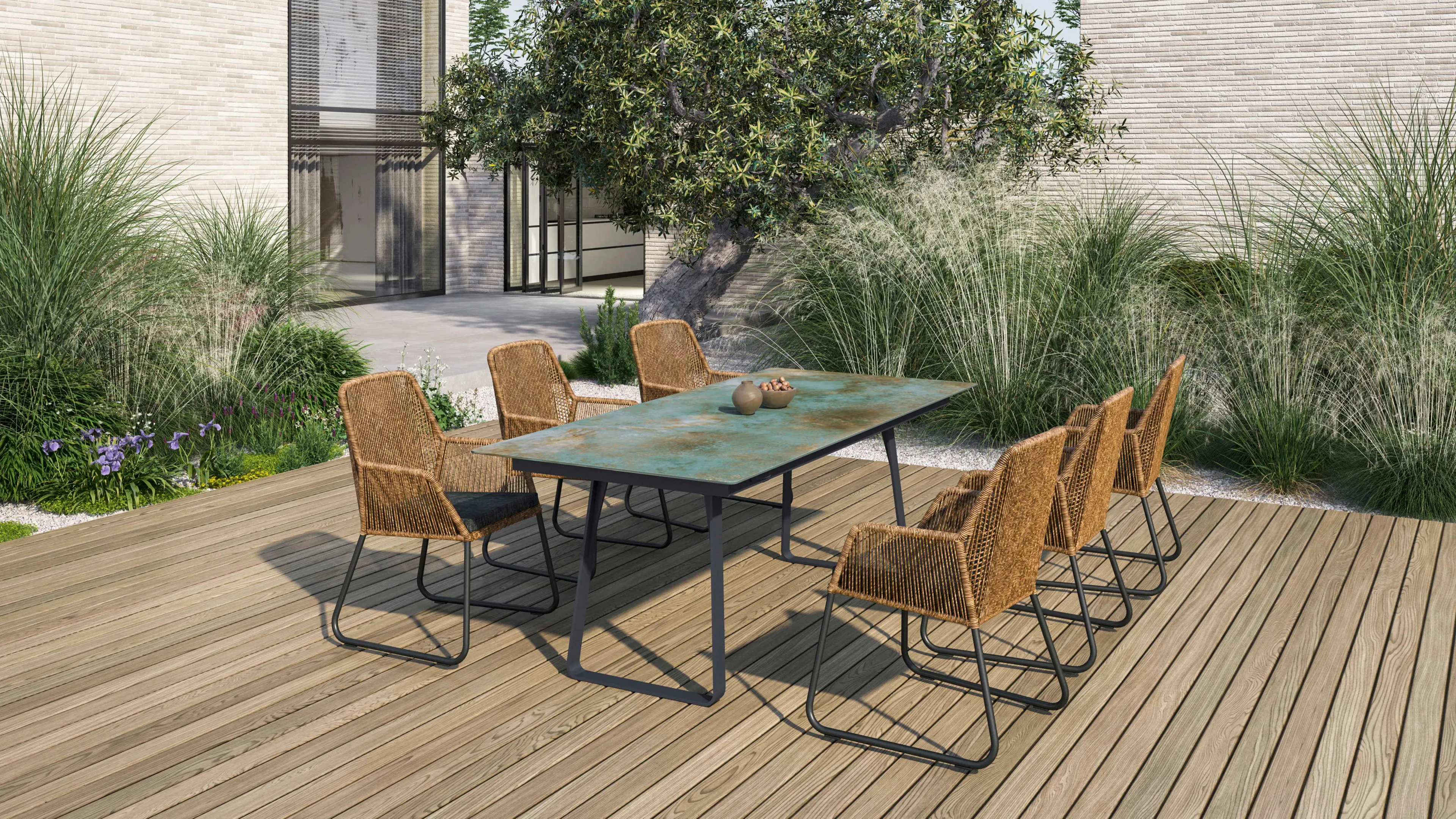 Gartentisch Vesuv 210 x 95 cm