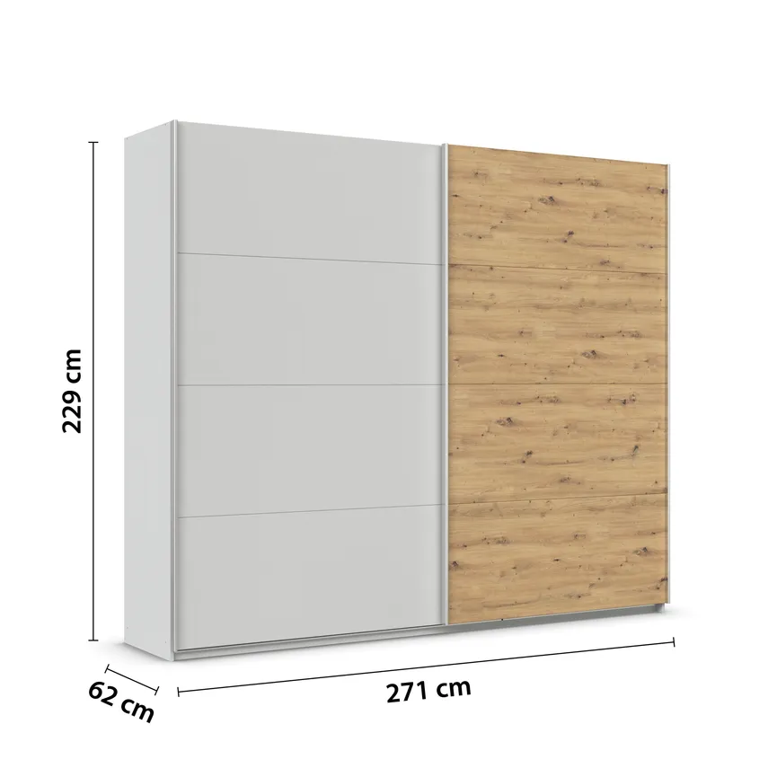 Schwebetürenschrank 2-trg. detail