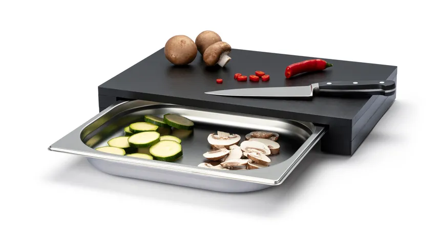 Schneidebrett m Schublade detail