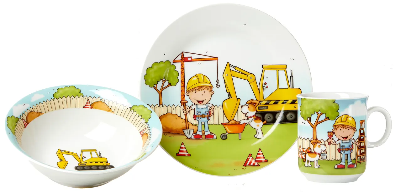 Kinderservice Bauarbeiter 3tlg.